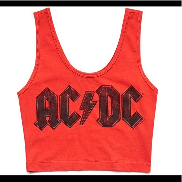Forever 21 Tops - ac/dc cami crop top - size medium